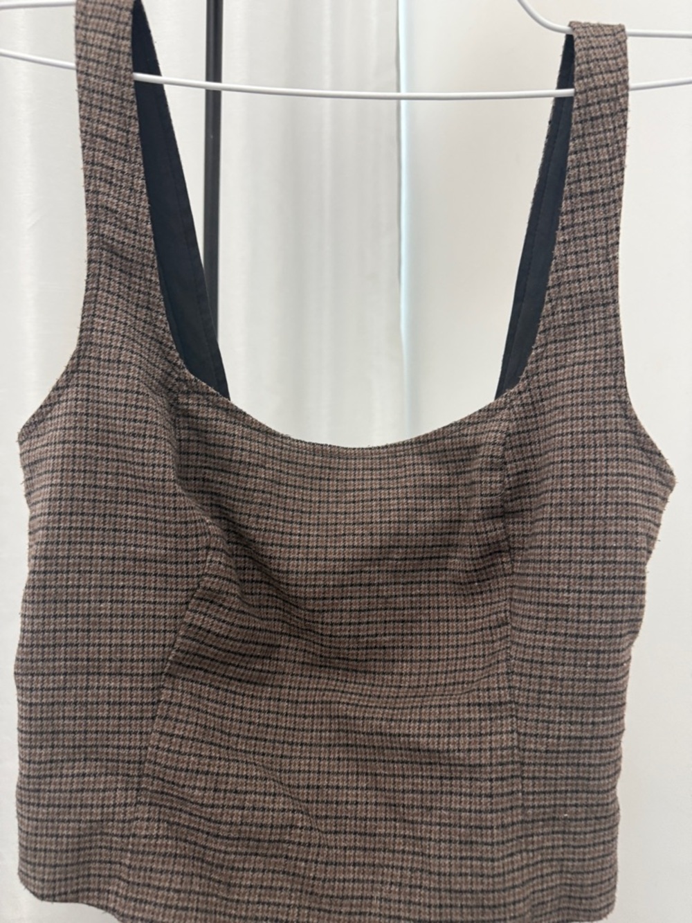 Plaid Corset Top - size XS